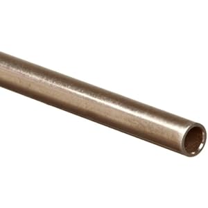 Stainless Steel 304 Hypodermic Tubing, 22 Gauge, 0.02825" OD, 0.01975" ID, 0.00425" Wall, 36" Length