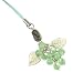 Hand Crafted Cellular Phone Charm - Grape Cluster - Lime Green