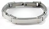 Highly Polished Solid Stainless Steel Men's Bracelet
