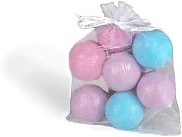 Euphoric Escape Pack of 7 Luxury Bath Bombs, Strawberry, Mint and Lavender Scents