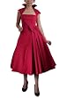 Retro design Rockabilly Red Belted Party dress 12