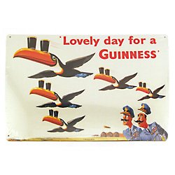 Guinness Lovely Day Tin Bar Sign