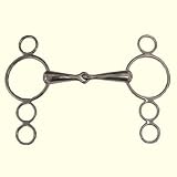 German Silver Continental Solid Jointed Gag Bit