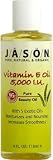Jason Vitamin E Oil 5,000 iu Pure Beauty Oil with 5 Exotic Oils that Moisturizes and Nourishes and Increases Smoothness 4 oz