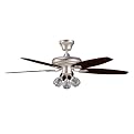 Harlan Click-In Ceiling Fan Nickel (52")