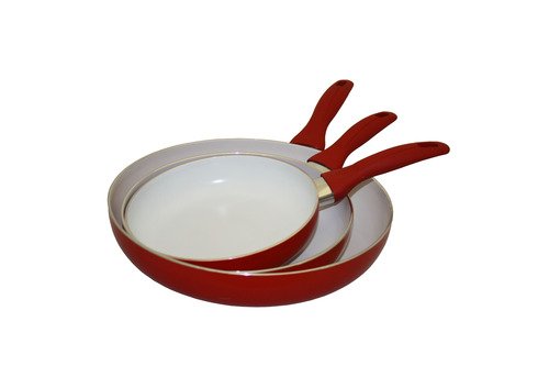 Concord Eco Friendly Ceramic 3 Pc Nonstick Fry Pan Set