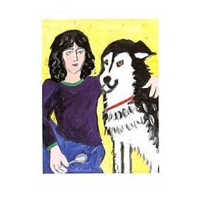 Katie and Ophie Husky Notecards