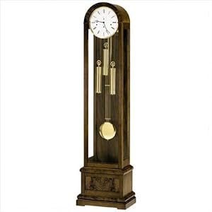 Floor Clock with Burlwood Inlays