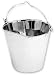Ethical Flat Sided Stainless Steel Pail - 2 Quart