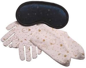 Beauty Sleep Trio Silk & Cotton Mask, Moisture Socks & Gloves Therma flo Weave