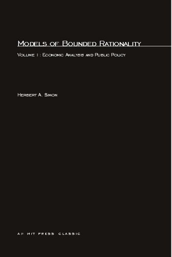 Models of Bounded Rationality: Economic Analysis and Public Policy (Volume 1)