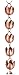 Monarch International Copper Sundrop Rain Chain, 8-1/2 Feet
