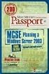 Mike Meyers' MCSE Windows Server 2003 Planning a Network Infrastructure  Certification Passport (Exam 70-293)