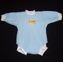 Splash about neoprene Baby Snug mini wetsuit: Blue Gingham print, Small: Premature to Newborn