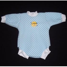Splash About-Baby Snug mini wetsuit: Blue Gingham print, Large: 3 - 6 months