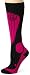 Image of CEP Damen Kompressionsstrumpf compression skiing socks, schwarz/pink, III Wade 32-38 cm, WP40423