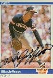 Mike Jeffcoat, Cleveland Indians Autographed Card
