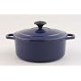 Chasseur Cast Iron Round Casserole Blue 20cm