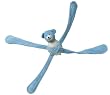 Doggles Baby Pulls Natural Cotton Small Blue Bear Puppy Toy