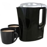Lloytron Travel Kettle 0.9 Ltr + 2 Mugs Black & Silver  from Budgies fancy dress