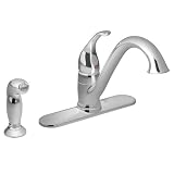 MOEN 7840 Camerist Single Handle Kitchen Faucet with Matching Protege Side Spray, Chrome