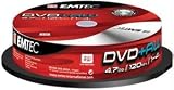 EMTEC EKOVPRW47104CBN 4X 4.7GB Rewritable DVD+RW (10 ct Spindle)