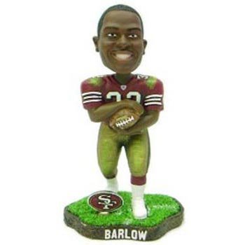 Kevan Barlow San Francisco 49ers Game Worn Bobble Head (Quantity of 1)