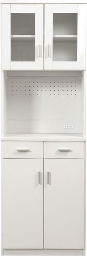 JKプラン カラフルキッチン収納庫 扉付キッチン収納庫 ホワイト skc-001