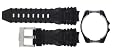 TechnoMarine S1040 Cruise 17-mm Black Gel Strap with buckle and Two Covers
