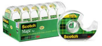 Quality Scotch Magic Tape 1/2 X 650 6 Pack By 3M