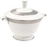 Mikasa Crown Jewel Platinum Bone China Covered Sugar Bowl