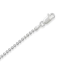 Sterling Silver 24 Inch Bead Chain Necklace
