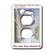 Londons Times Funny Music Cartoons - Owl Hurt - Light Switch Covers - 2 plug outlet cover