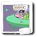 Londons Times Funny Aliens Cartoons - UFO Elvis Sighting - Mouse Pads