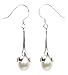 7 - 8 mm Teardrop Freshwater White Pearl Flower title=