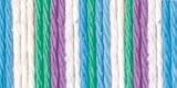 SUGARN CREAM YARN OMBRES-BEACH BALL BLUE