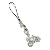 新宿銀の蔵 車輪が回る自転車 シルバー925製 携帯ストラップ 【携帯アクセサリー・携帯ストラップ】
