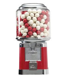Wall Mounted Gumball Machine - Silver Color