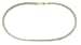 14K Yellow Gold and Stainless Steel Basket Weave Chain