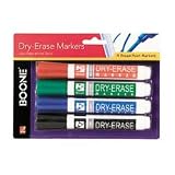 Low Odor Dry Erase Markers, Vibrant DryGuard Ink, Bullet Tip, 4 Color Set (BON659504) Category: Dry Erase Markers