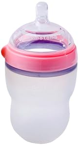 Comotomo Natural Feel Baby Bottle Single Pack, Pink, 250ml