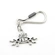 Flying Spaghetti Monster Keychain (antique silver finish)