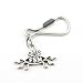 Flying Spaghetti Monster Keychain (antique silver finish)