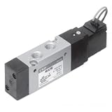 CKD セレックスバルブ パイロット式5ポート弁 幅×奥行×高さ:115×23×36mm （4KA310-08-DC24V）