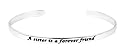 Sterling Silver "A Sister Is A Forever Friend" Cuff Bracelet