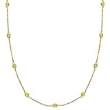 Fancy Yellow Canary Diamonds by The Yard Necklace 14k Gold (0.50ct)