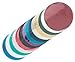 Package of 50 Scalloped Metallic Foil Circles - Copper
