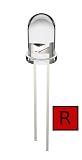 Joe Knows Electronics 5mm Clear Red LED (25 Pack) HQ Series