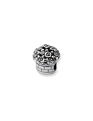 Sterling Silver Flower Bouquet Charm for 3mm Charm Bracelets