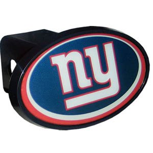 New York Giants Officially licensed NFL plastic hitch cover For SUV and Truck. Fits class III hitch receivers.